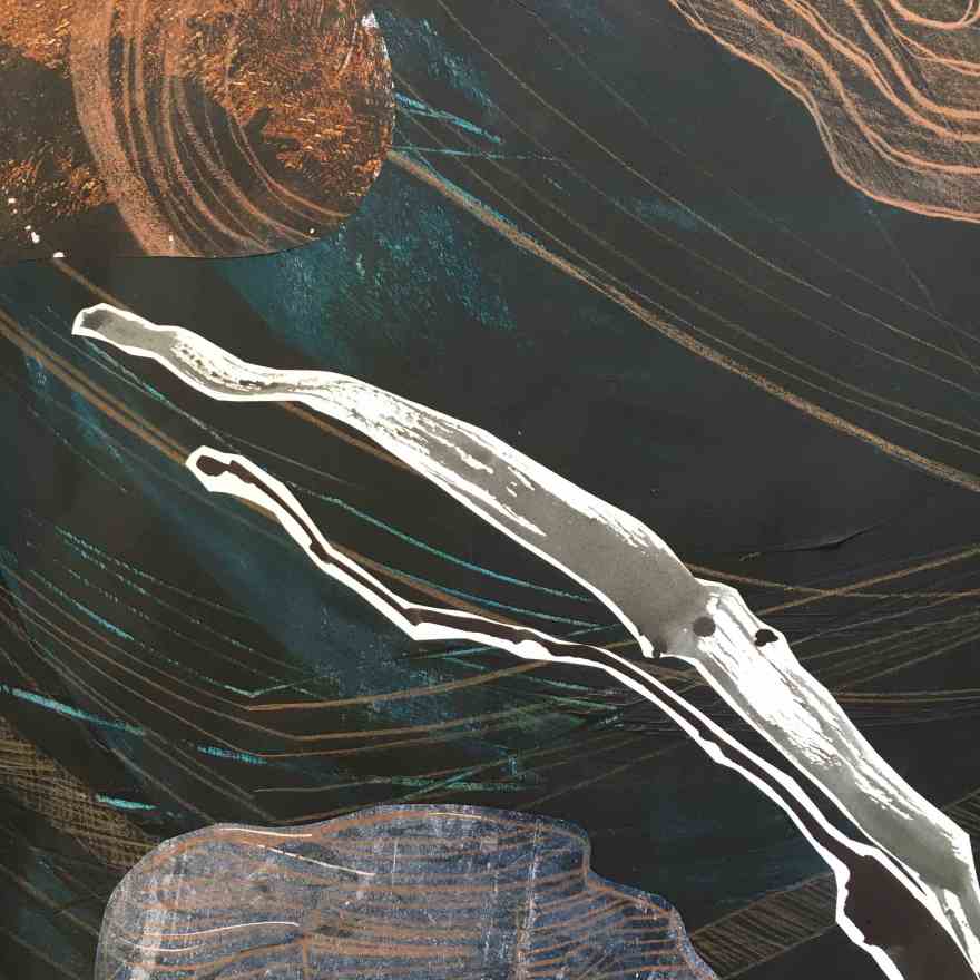 Detail beachcombing collage