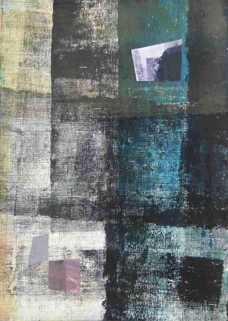 Mixed media collage tipping point