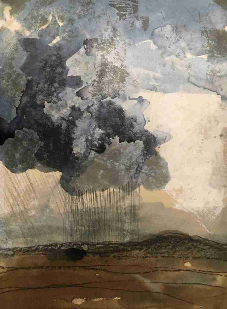 Remembered landscapes pencil, ink and monoprint
