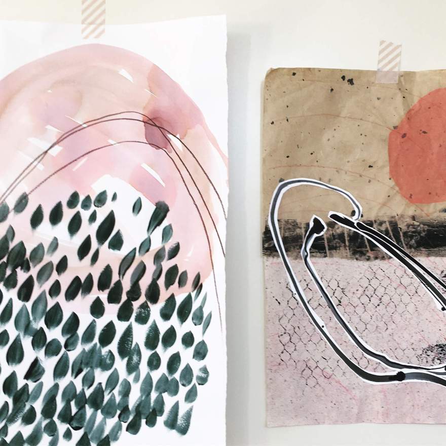 Two pieces from beachcombing series