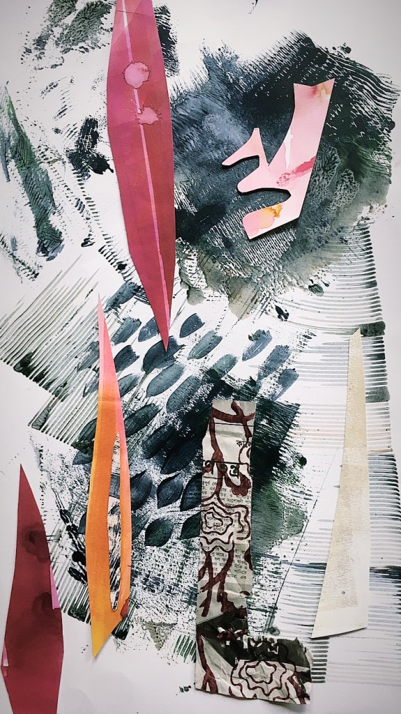 Mixed media collage