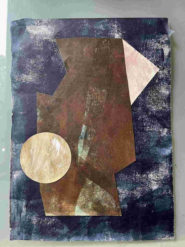 Totem mixed media collage