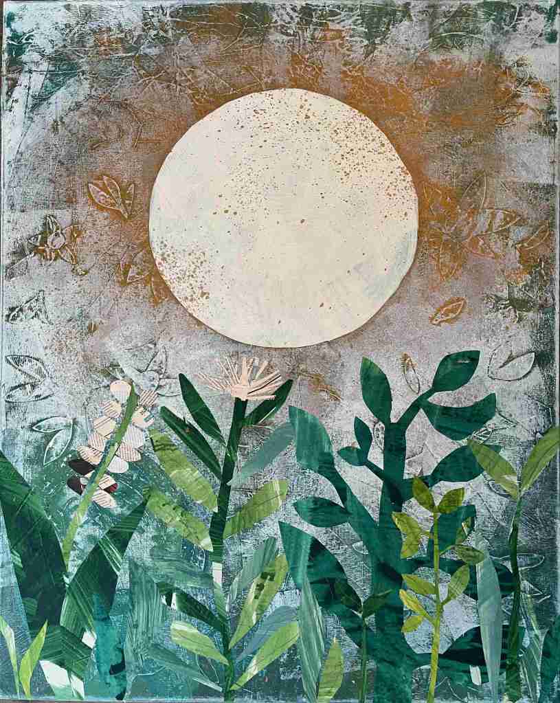 Verdant mixed media on canvas